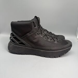 Kizik Wasatch Mid Men's 10.5 Blackout Hiking Boots Lace-Up Outdoor Athletic Shoe